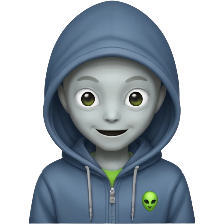 alien wear hoodie in guardian of the galaxy emoji