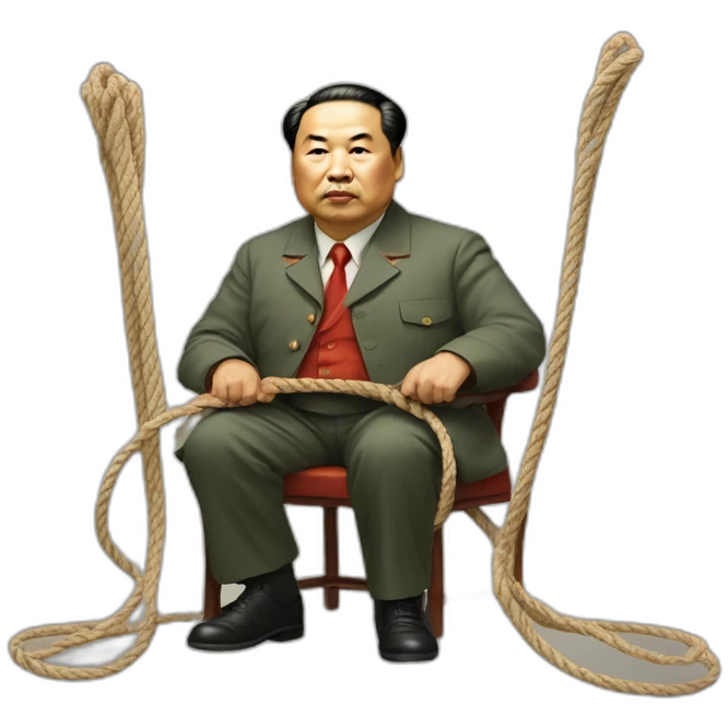 chairman daddy mao holding ropes emoji