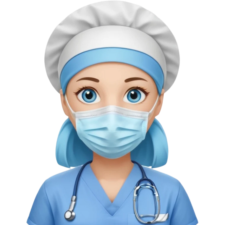 Nurse blue eyes emoji