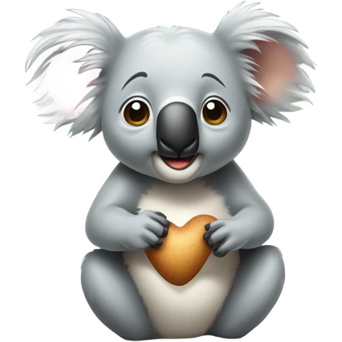 Koala blowing a kiss emoji