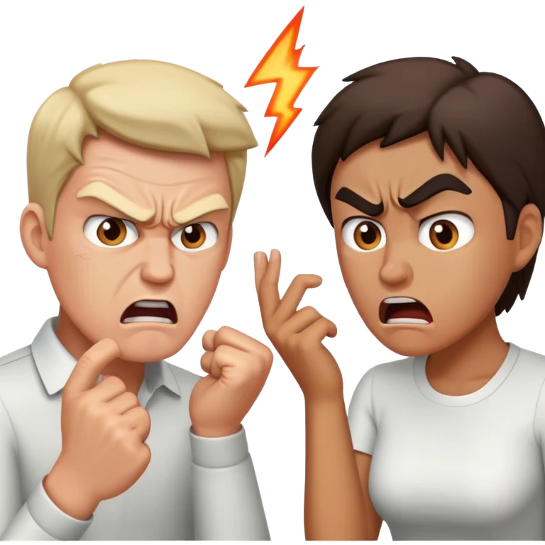 Parents fighting  emoji