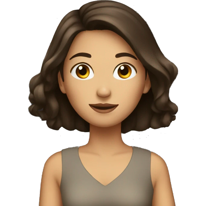 brunette girl in a car emoji