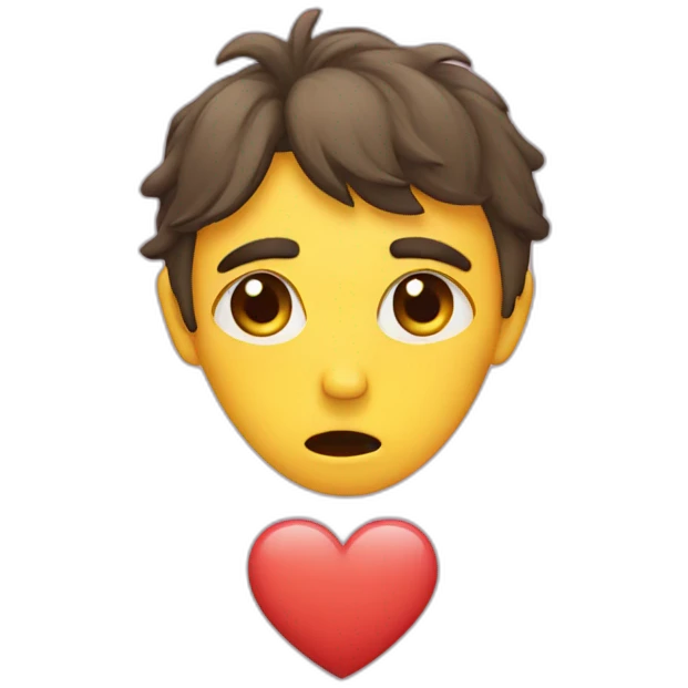 Sad heart emoji