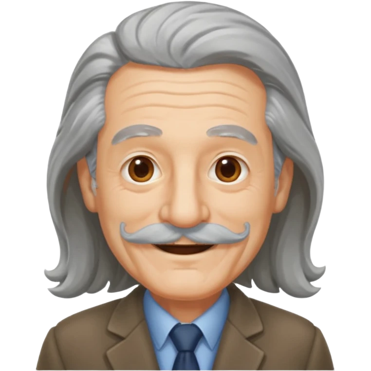 old man long hair long mustache in a warm suit emoji