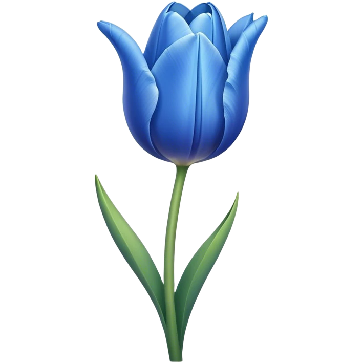 blue tulip emoji