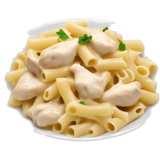 Creamy chicken Alfredo pasta  emoji