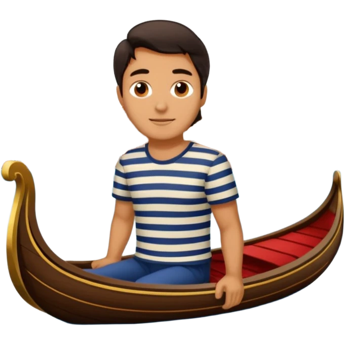 Ventian gondola with man emoji