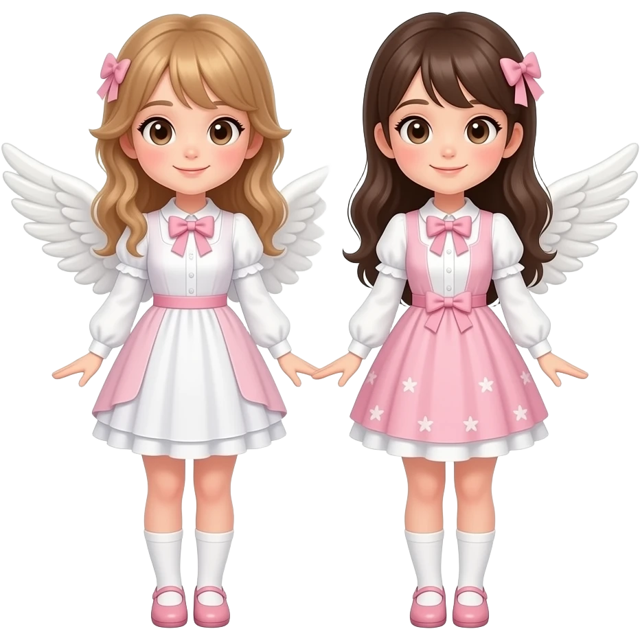 Cute girls beautiful full size angel emoji