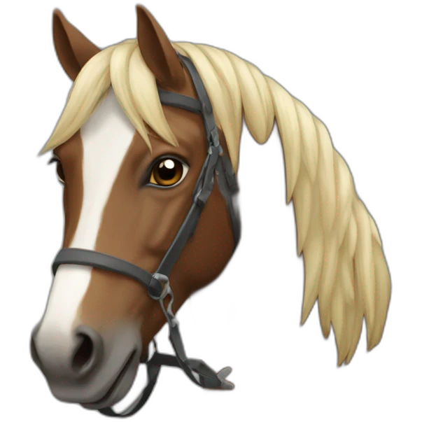 Cheval alezan emoji