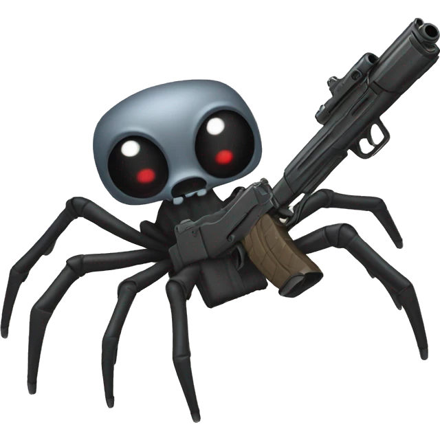 spider wit a gun emoji