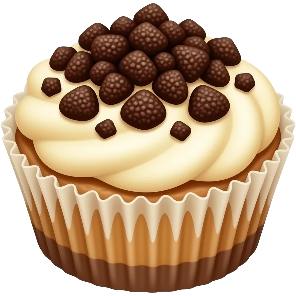 Cookies and cream cheesecake cup emoji