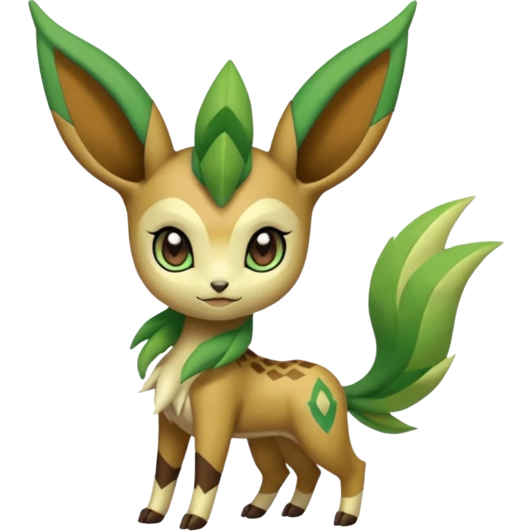 Meloetta-Leafeon-Pokémon-Digimon-Fakémon-creature emoji