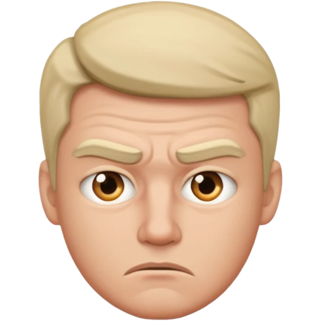 man annoyed with a man emoji