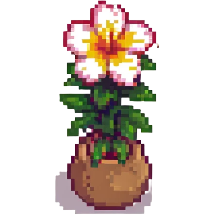 Hawaiian flower emoji