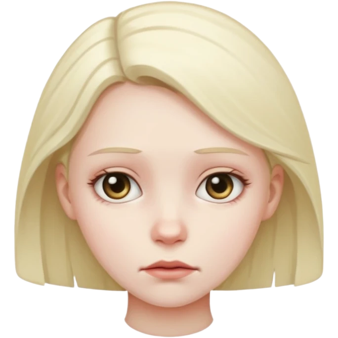 an extremely disillusioned girl emoji