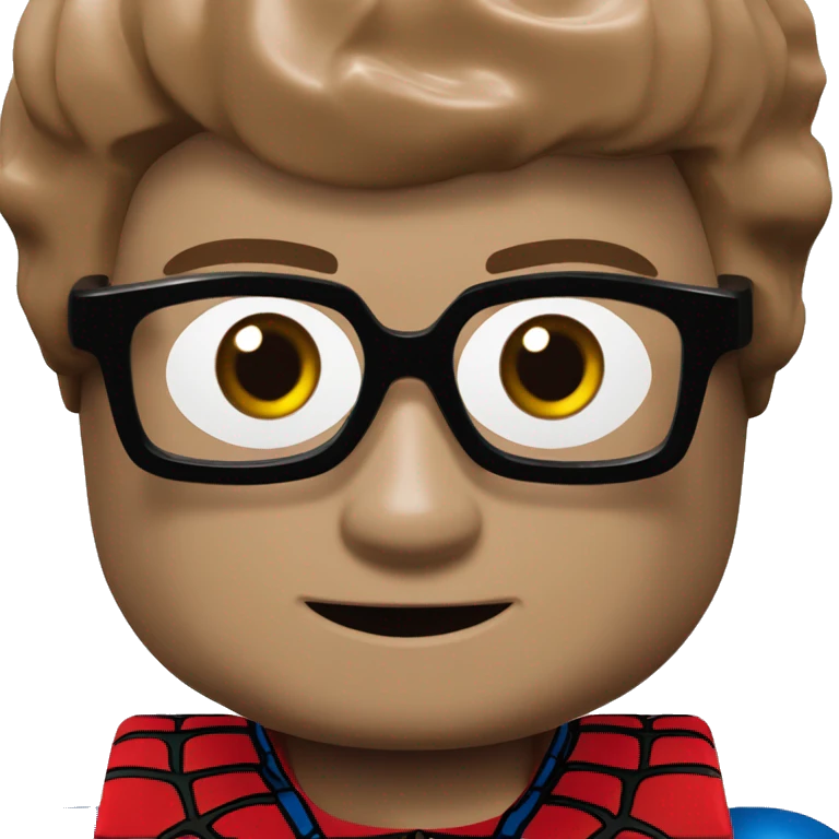Miles Moral Spiderman Lego figure  emoji