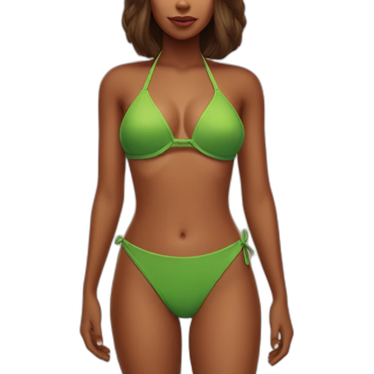 Shrek bikini emoji