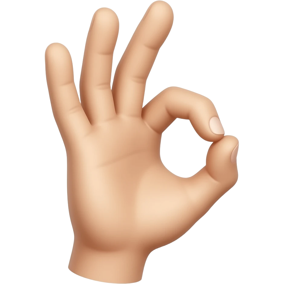 여기서 손가락으로 okay 하는 emoji