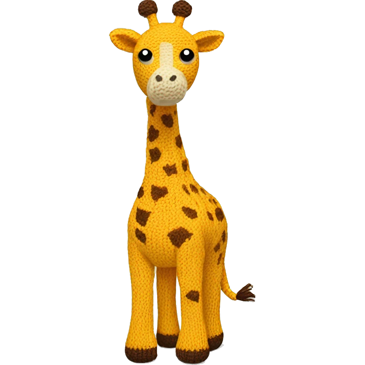 knitted giraffe emoji