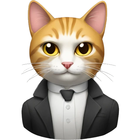 Mafia cat emoji