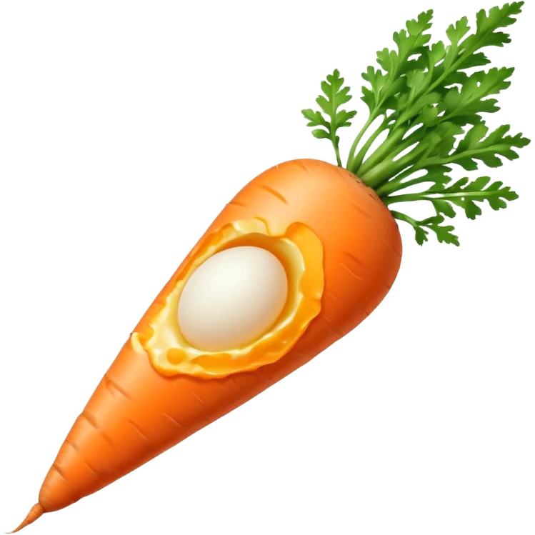 Make a egg and carrot emoji emoji