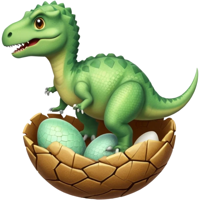 dinosaur coming out of egg emoji
