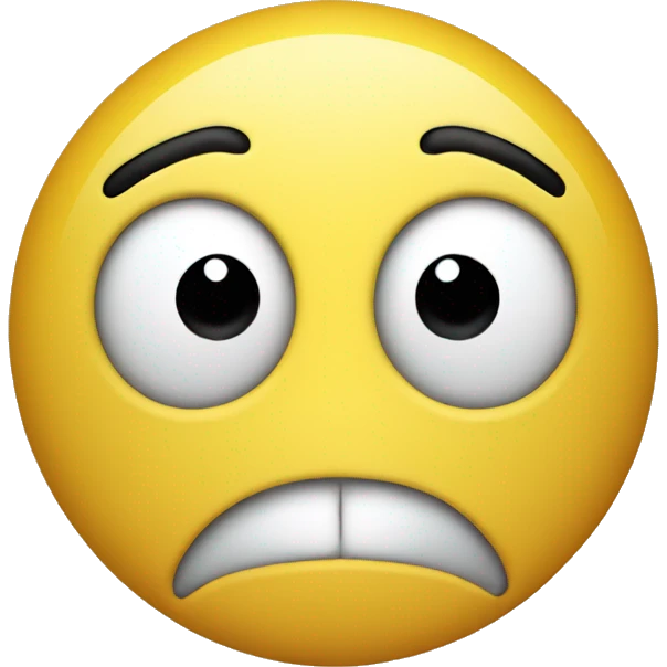 Disapointed smileyface emoji