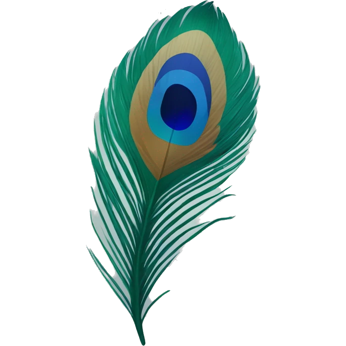 Peacock feather emoji