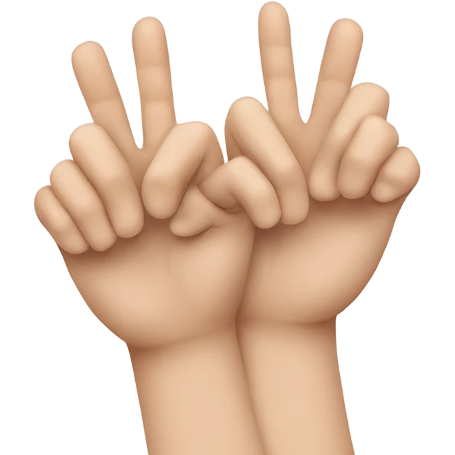 two russian hands "greeting each other" emoji