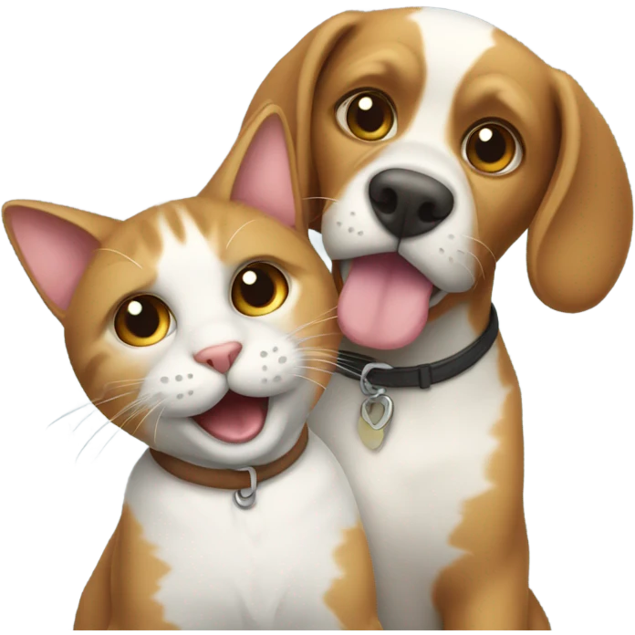cat dog emoji