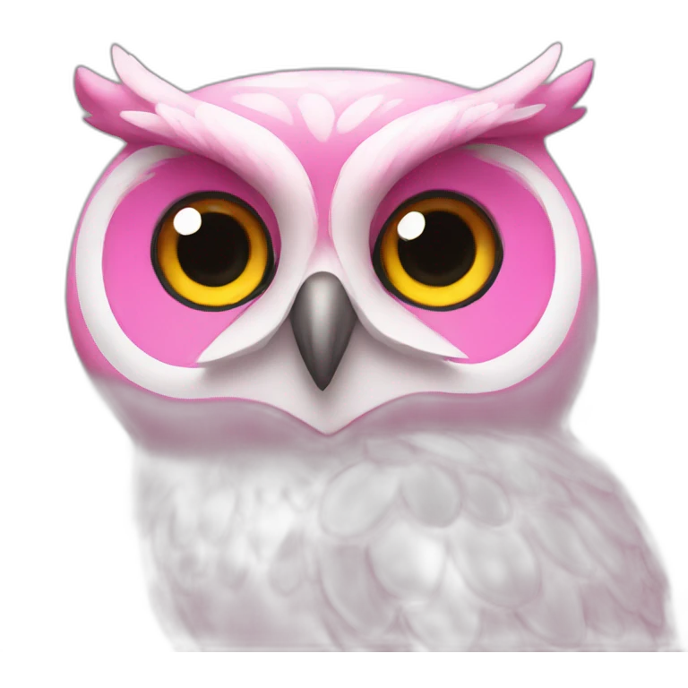 Owl pink emoji