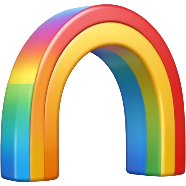 Un cœur arc en ciel  emoji