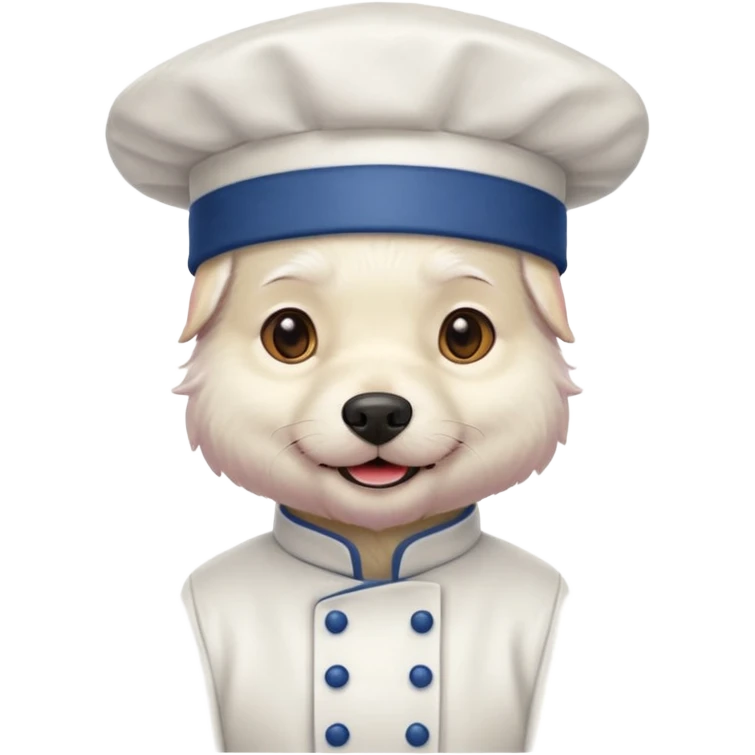 chef white dog emoji