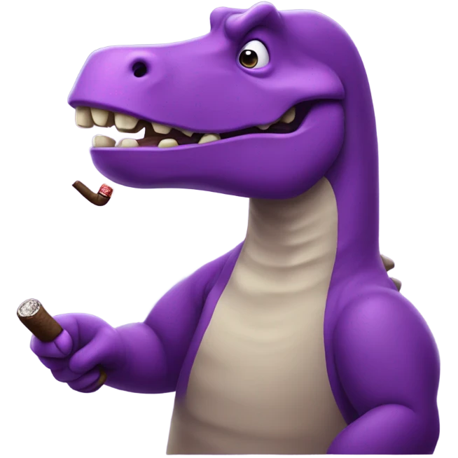 Barney cigar emoji