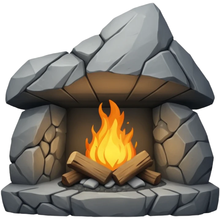 Rock hearth emoji