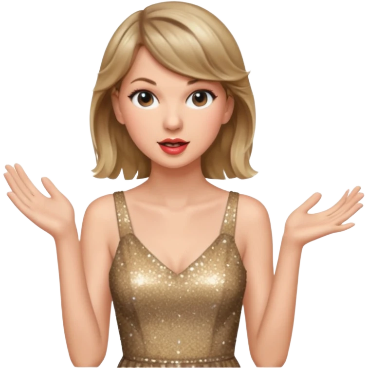 Taylor swift singing emoji