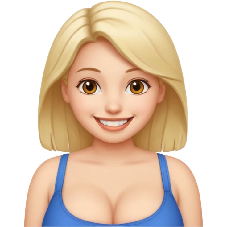 A girl with massive tits emoji