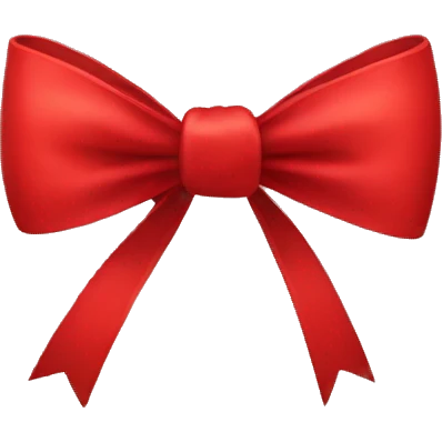 Red bow emoji