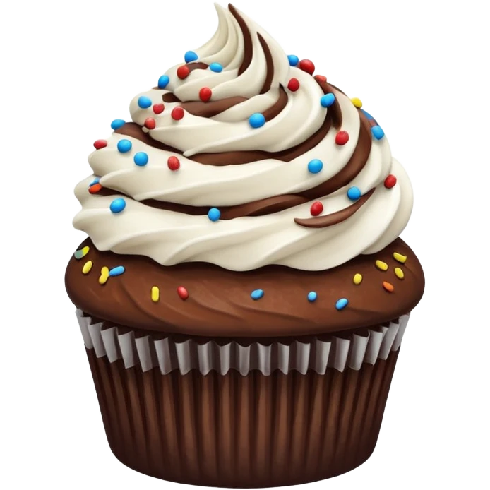 chocolate cupcake emoji
