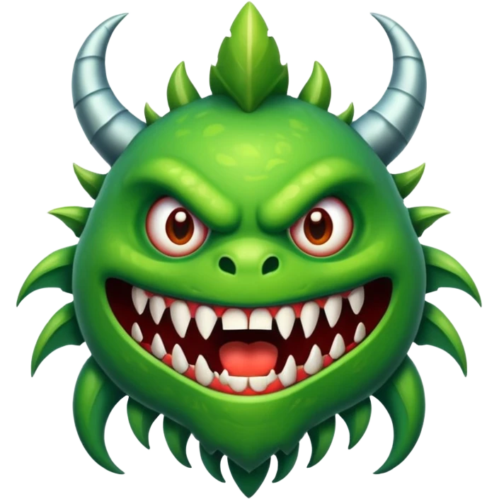 Mمزخرف مثل شعار مونستر emoji