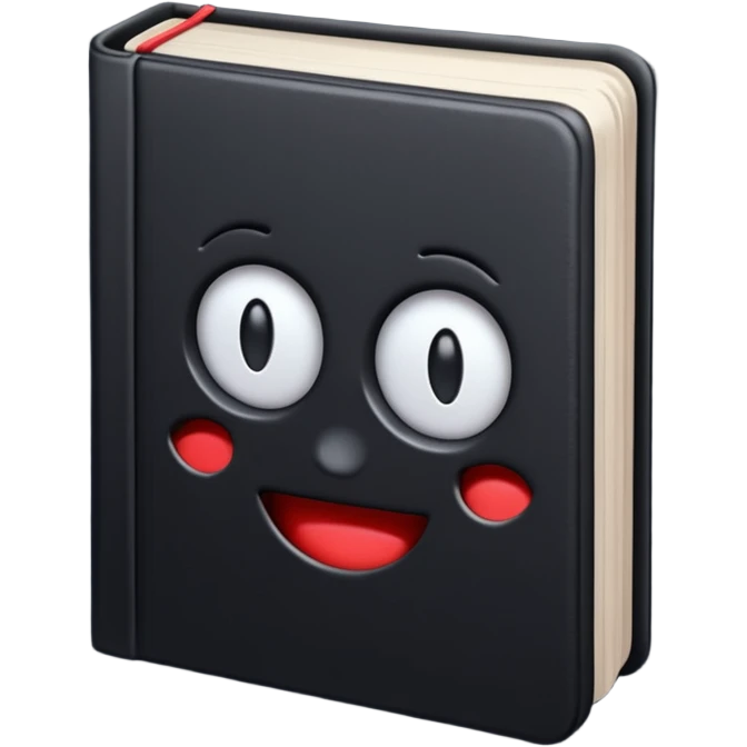 A cute 3D emoji of 1984 book emoji