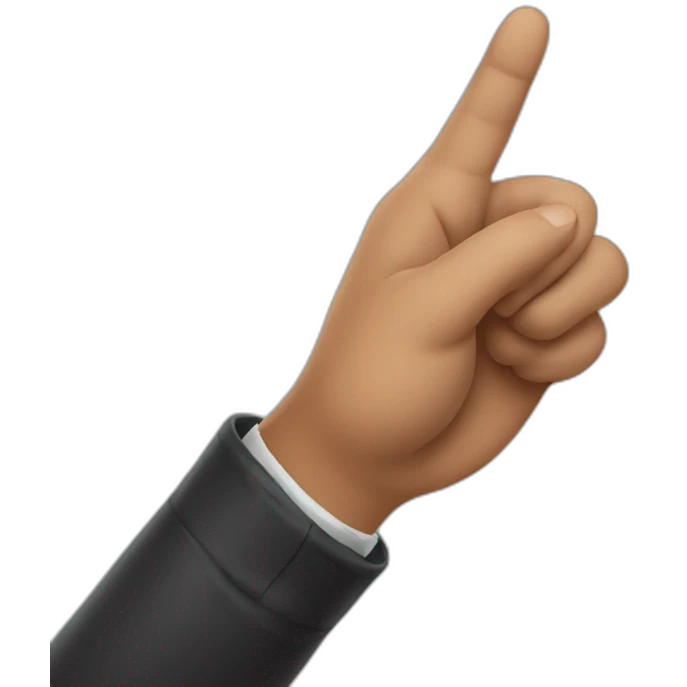 l in hand sign emoji