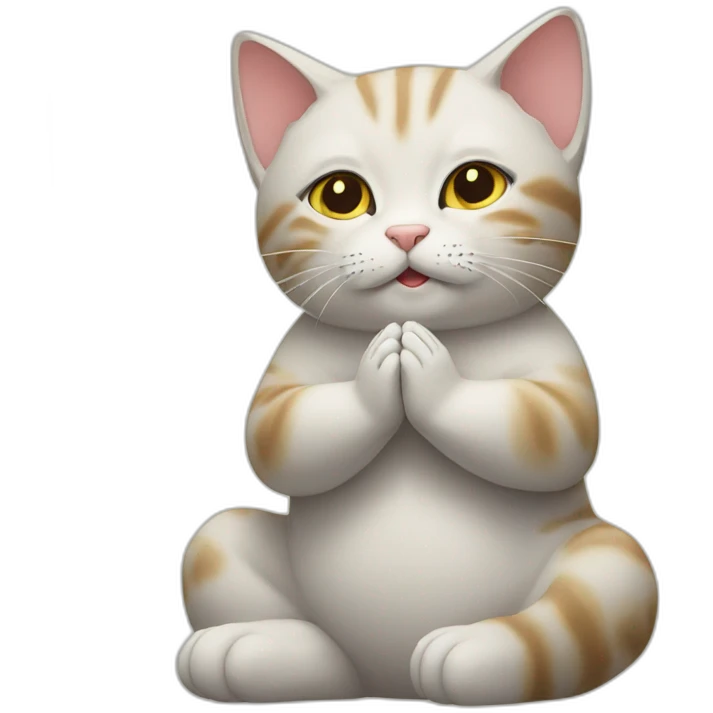 cat praying emoji
