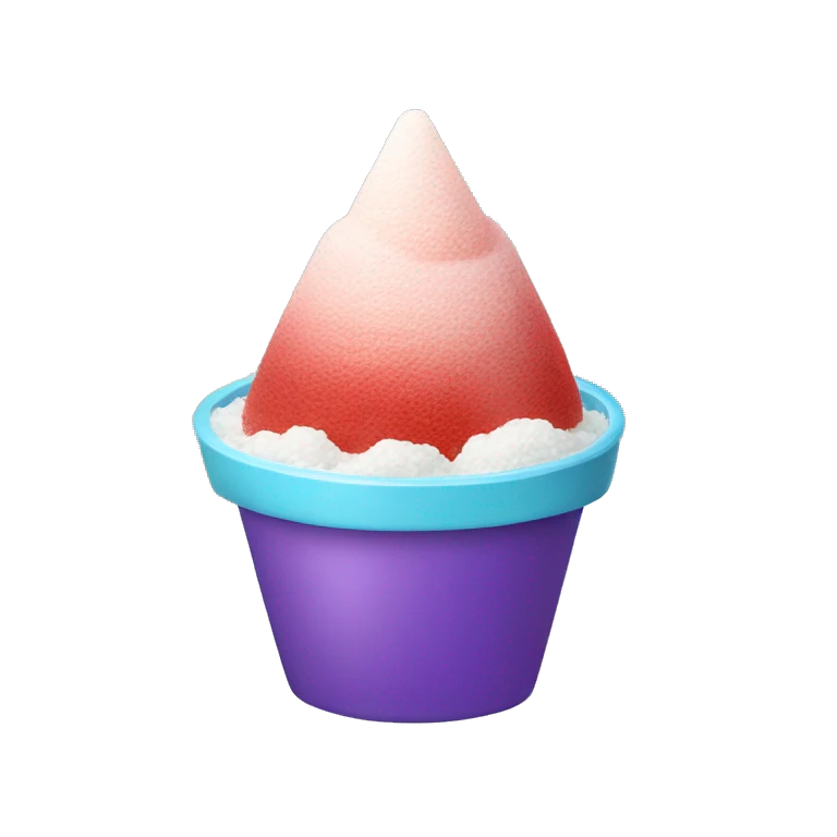 Shaved ice dessert emoji