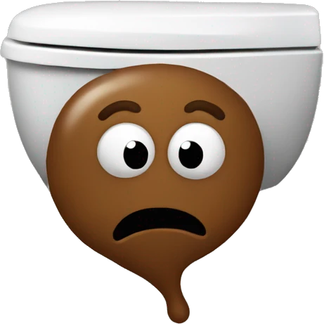 Poop in toilet  emoji