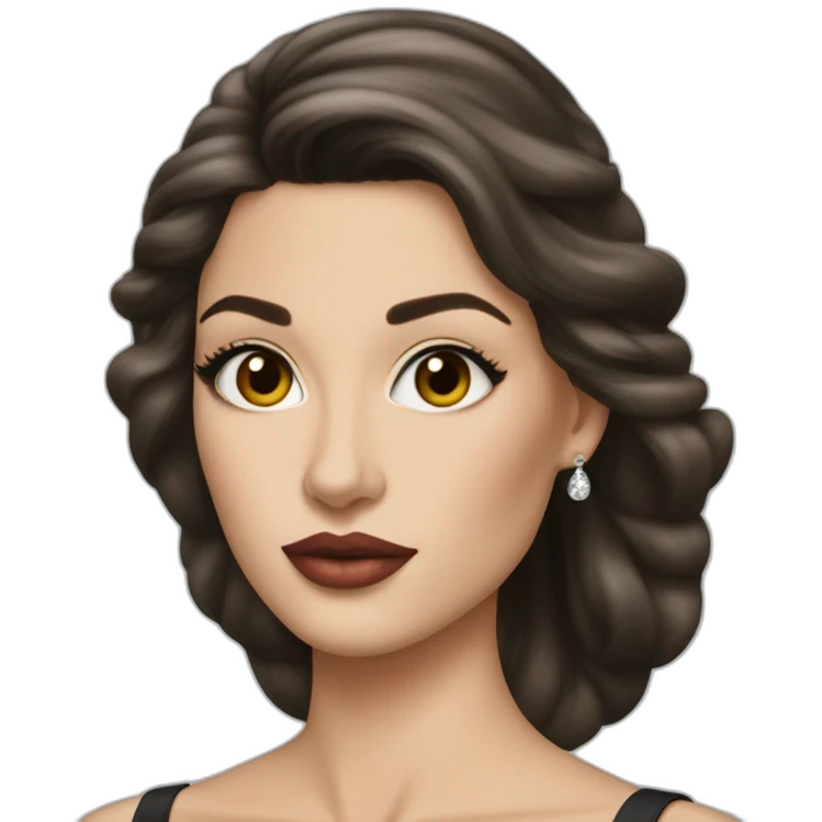 femme brune dior emoji