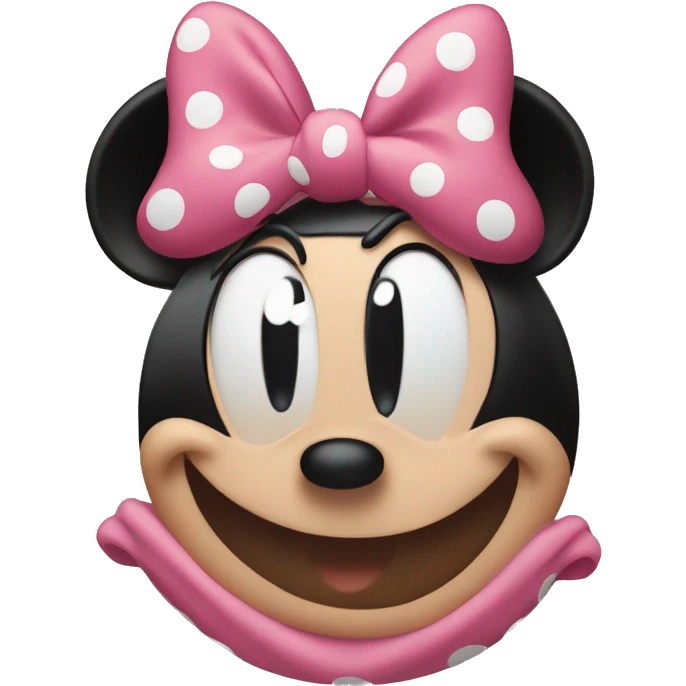 Minnie Mouse with peace sign  emoji