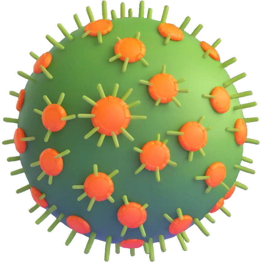 virus cell microorganism emoji