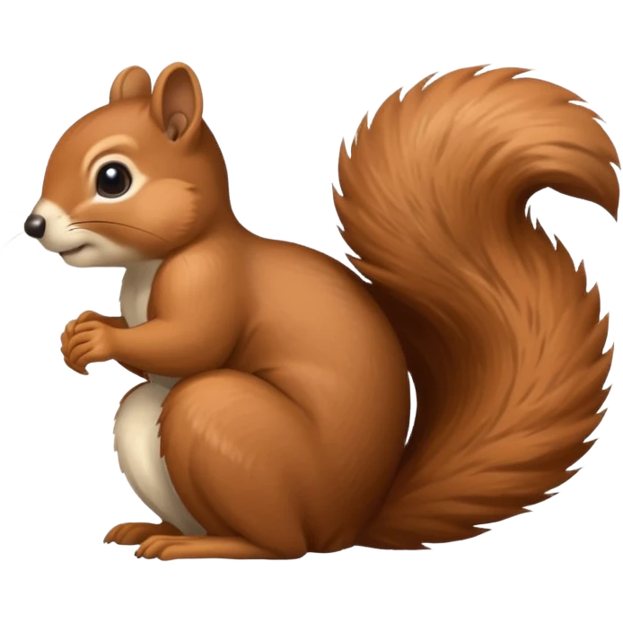 Squirrel squatting  emoji