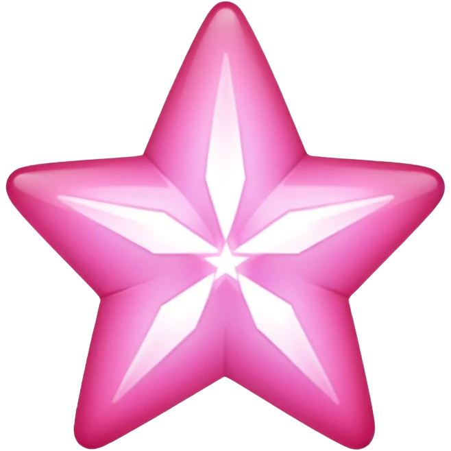 Pink star emoji